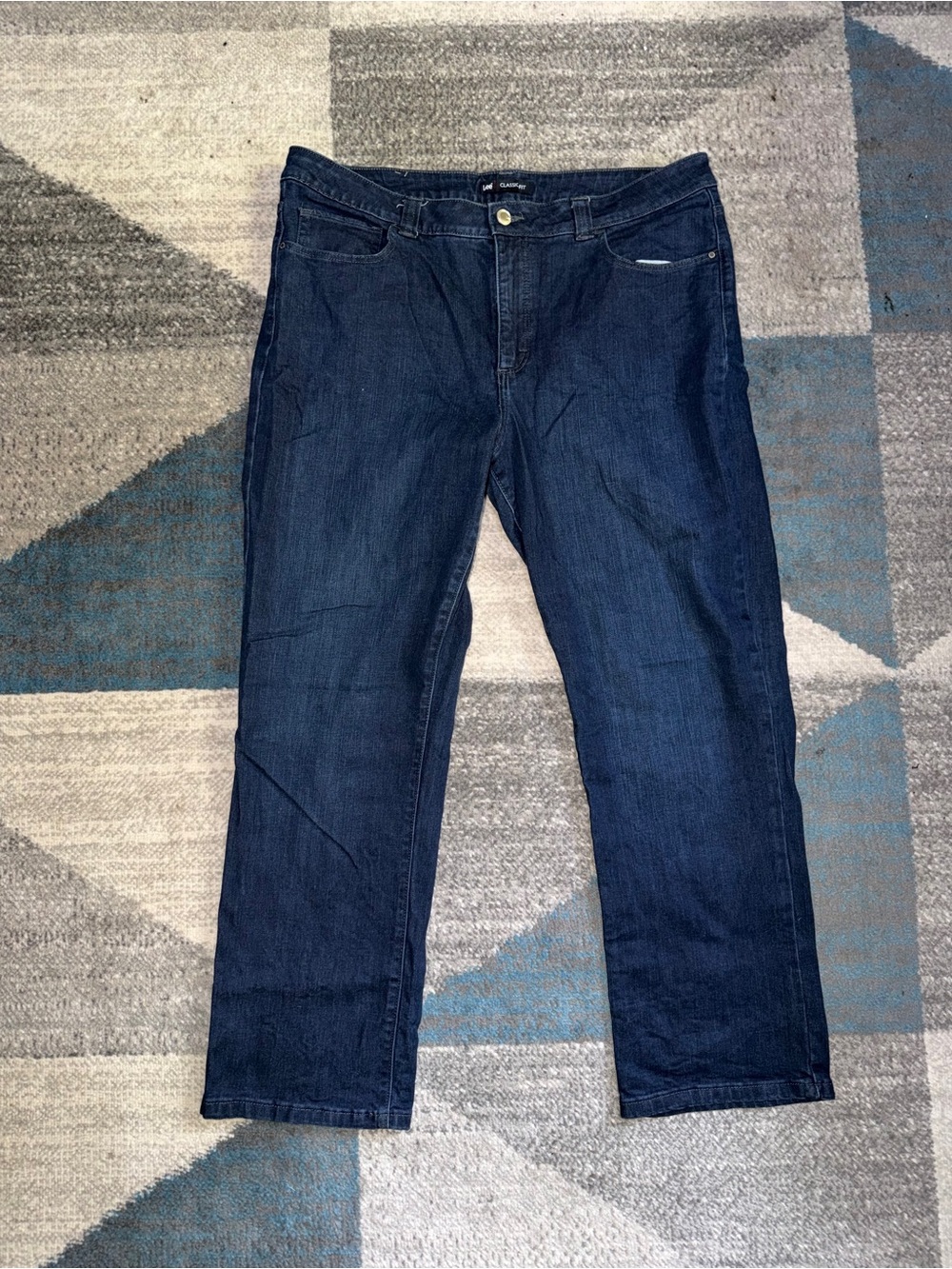 Lee Women's Dark Blue Straight-Leg Jeans